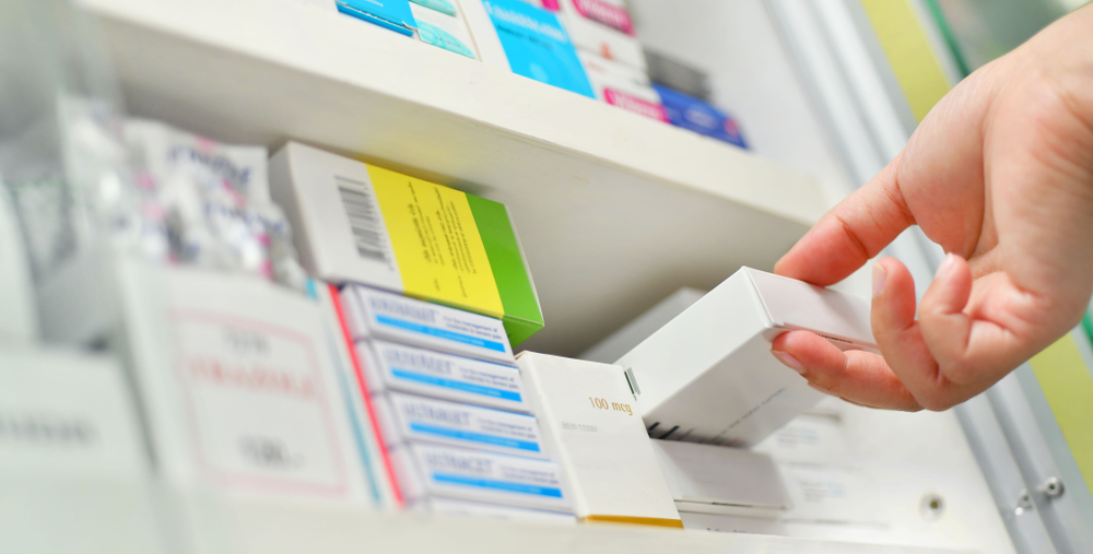 medicines on shelf