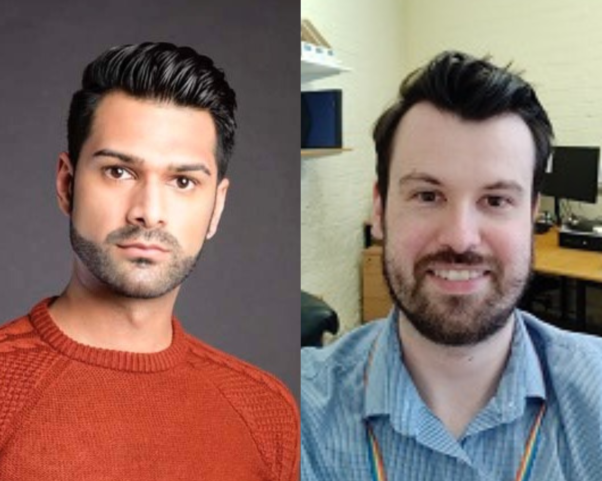 picture collage of Vimal Boulton-Patel and Andrew Sommerville